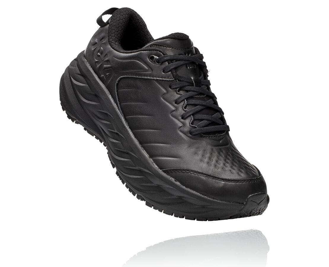 Hoka One One Bondi Sr Férfi Gyalogló Cipő Fekete [OEGJP-4732]